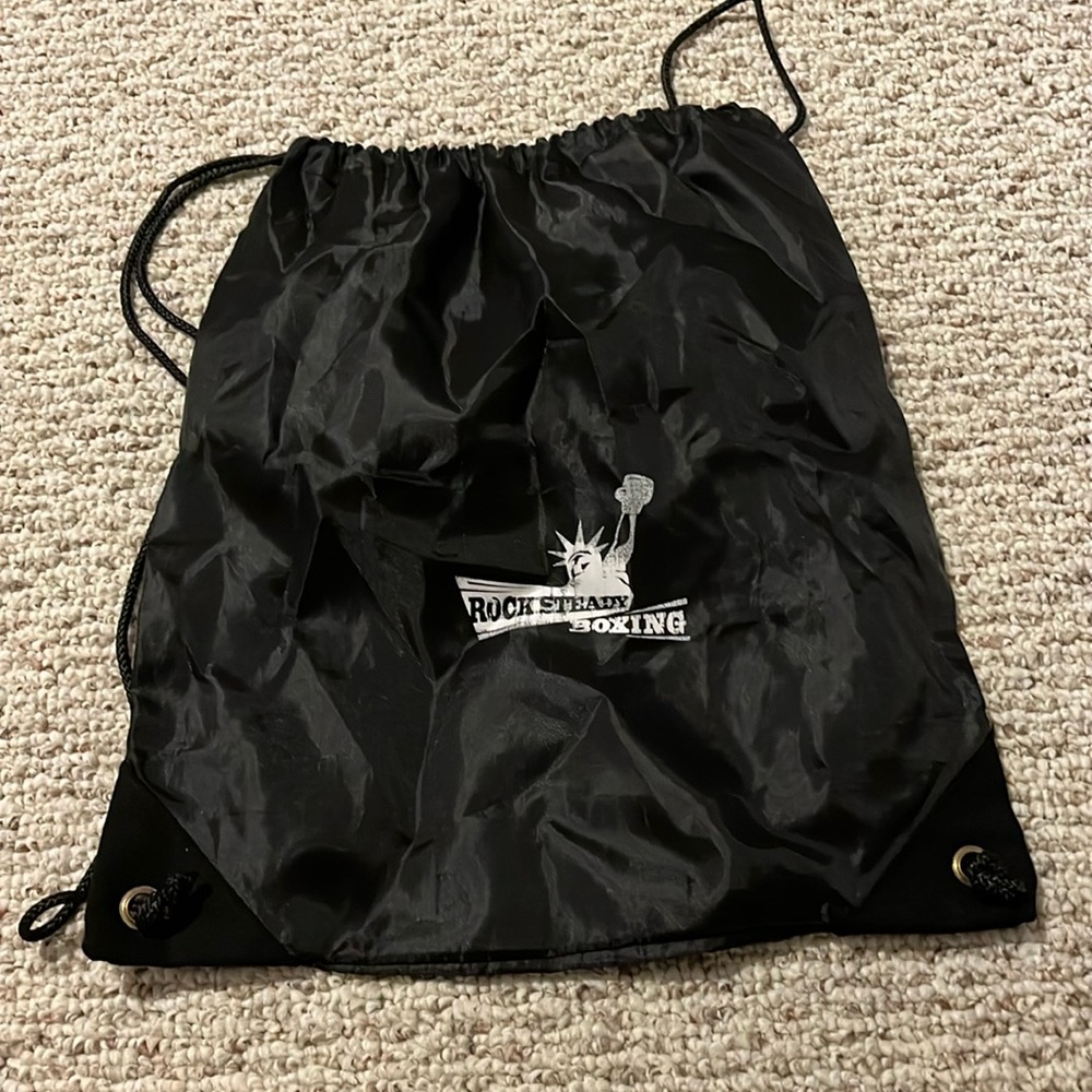 Rock Steady Boxing drawstring backpack